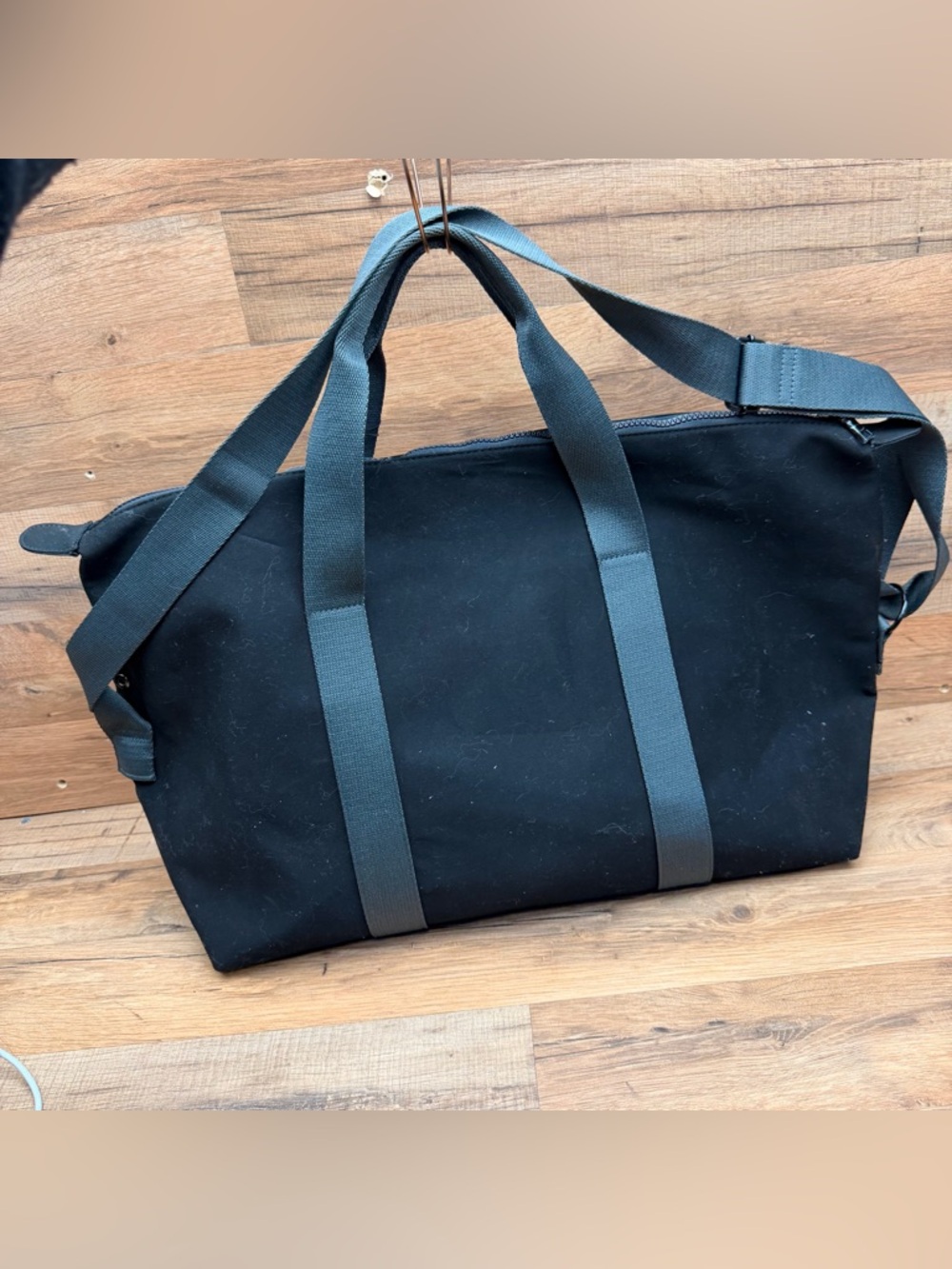 Coach Navy Canvas Weekender Bag - Classic Travel Tote - Picture 4 of 6